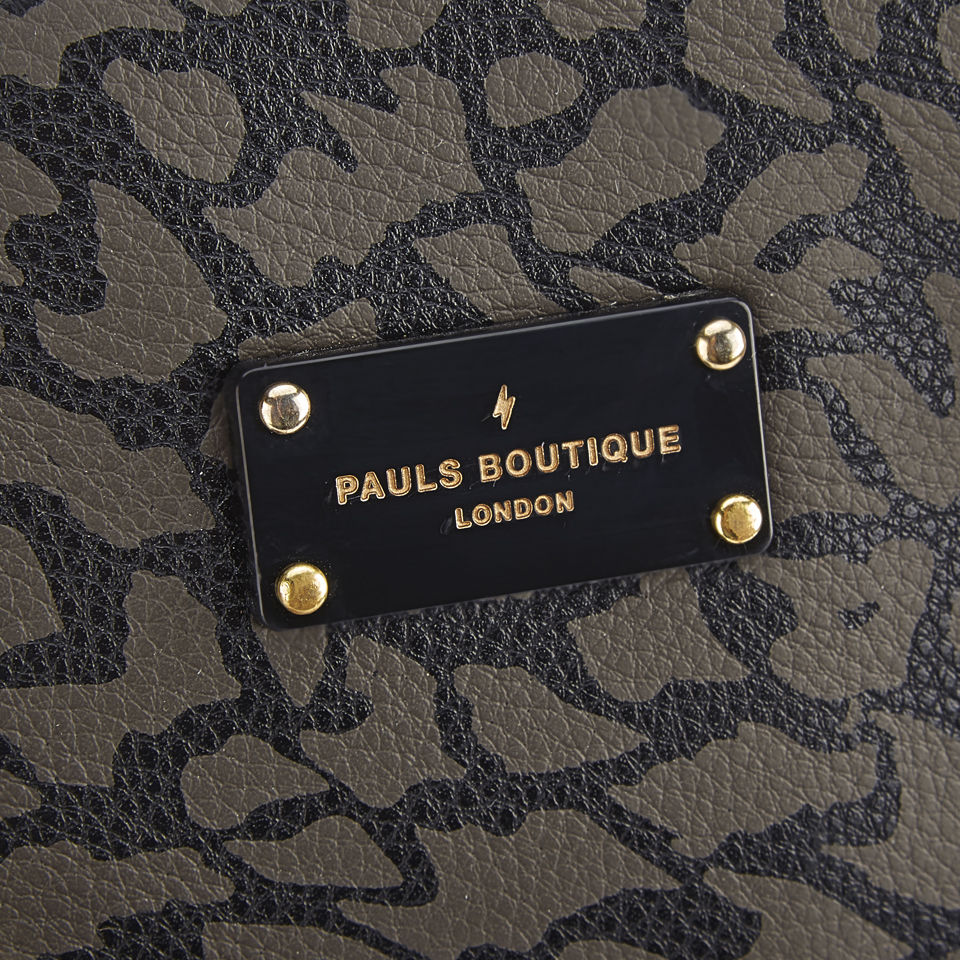 Paul's Boutique Women's Meg Studded Structured Bowler Bag - Black