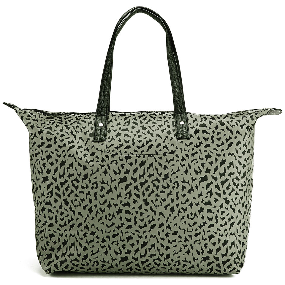 Paul's Boutique Chrissy Nylon Tote Bag - Grey Leopard