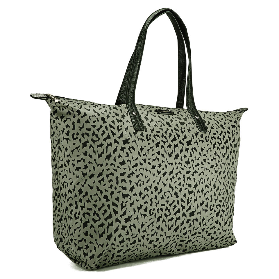 Paul's Boutique Chrissy Nylon Tote Bag - Grey Leopard