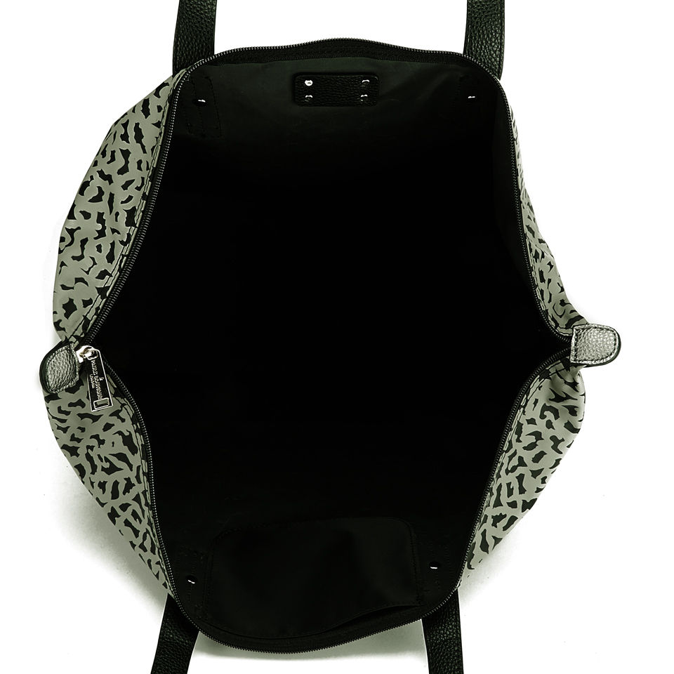 Paul's Boutique Chrissy Nylon Tote Bag - Grey Leopard
