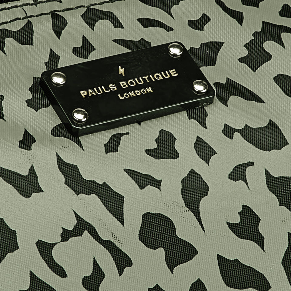 Paul's Boutique Chrissy Nylon Tote Bag - Grey Leopard