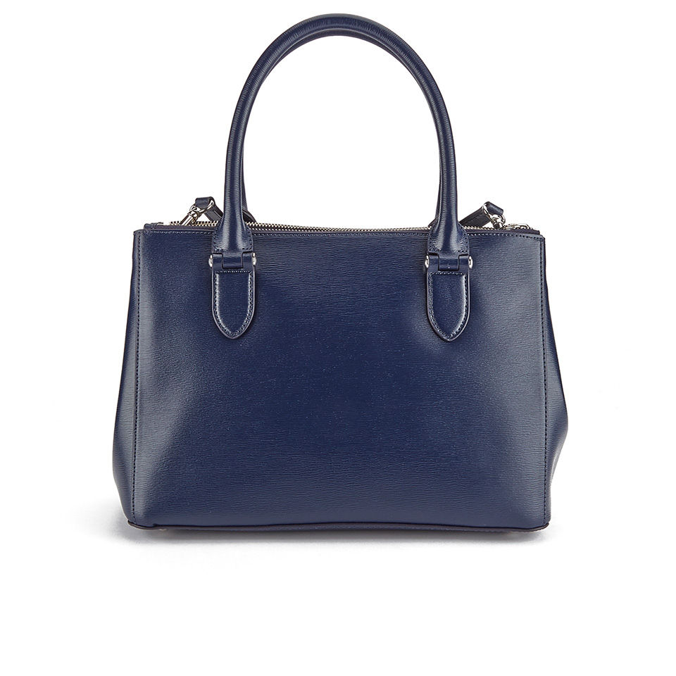 Lauren Ralph Lauren Women's Newbury Double Zipper Shopper Bag - Navy