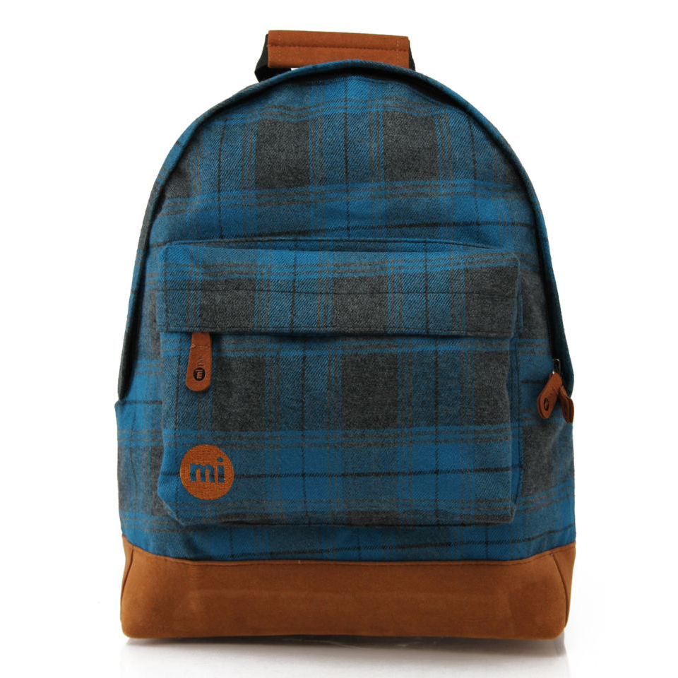 Mi-Pac Plaid Backpack - Blue