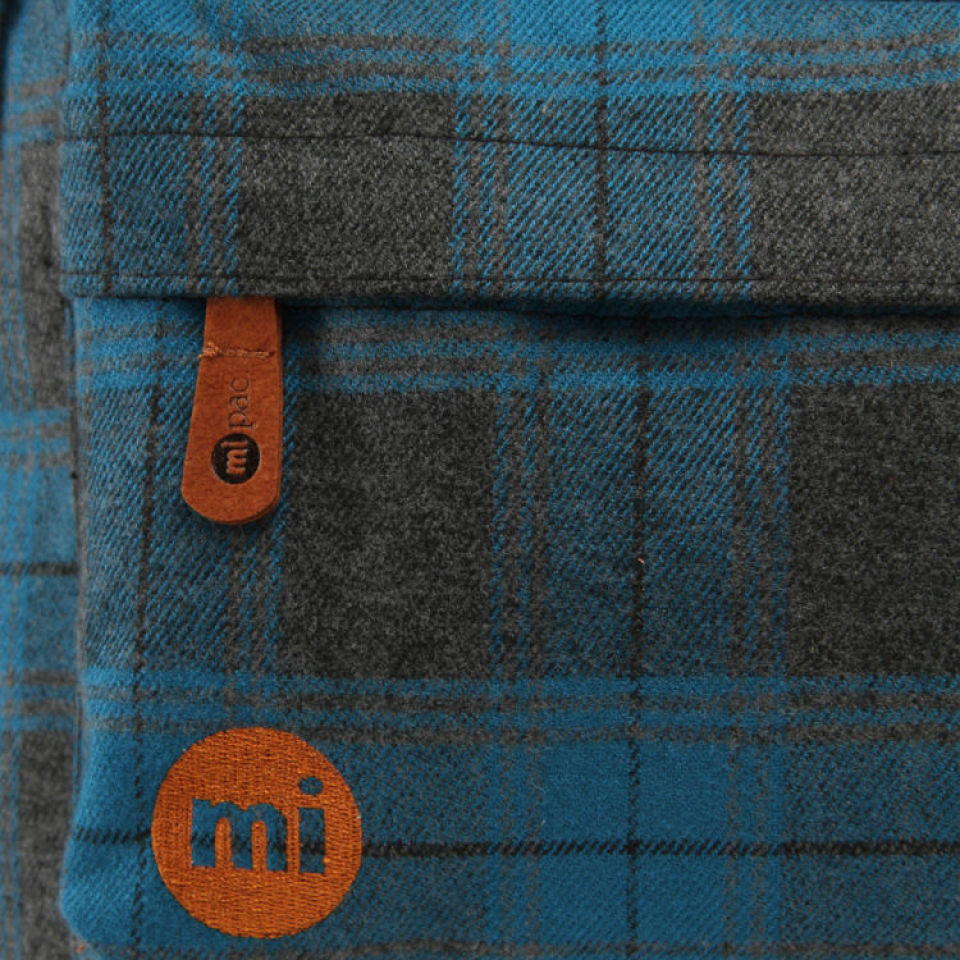 Mi-Pac Plaid Backpack - Blue
