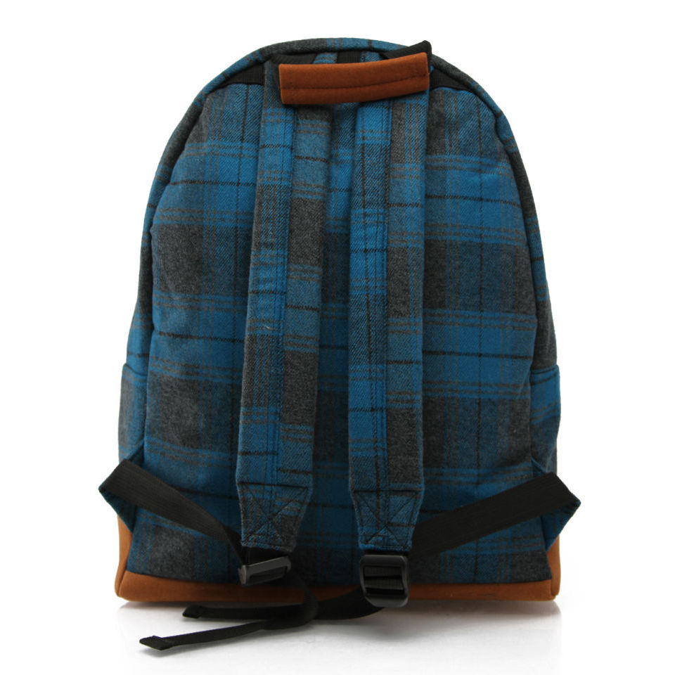 Mi-Pac Plaid Backpack - Blue
