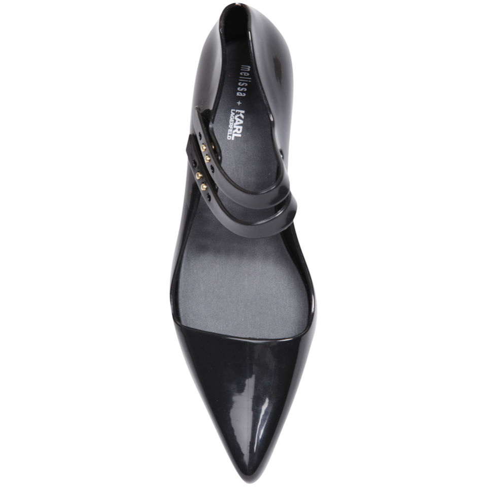 Karl Lagerfeld for Melissa Women s Melissima Flats Black Allsole