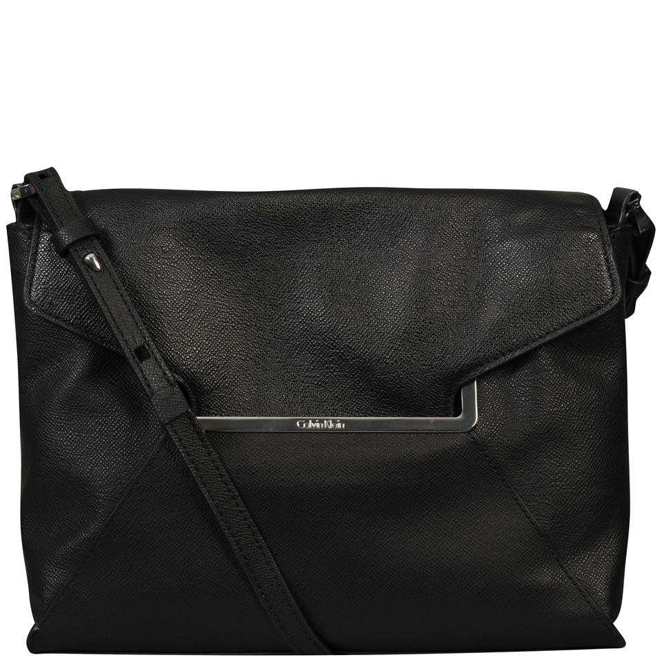 Saffiano leather crossbody bag calvin klein on sale