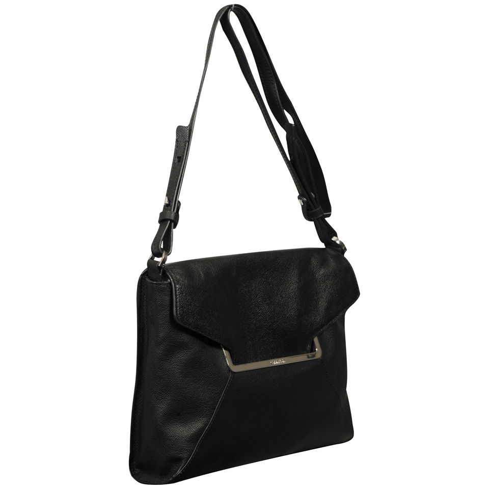 Calvin Klein Women's Lucy 1 Saffiano Leather Crossbody Bag - Black