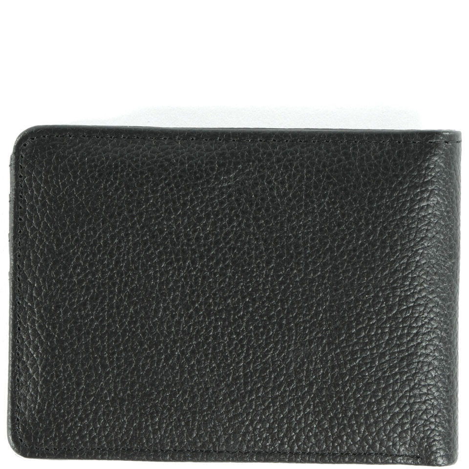 Herschel Supply Co. Hank Leather Wallet - Black Pebbled Leather