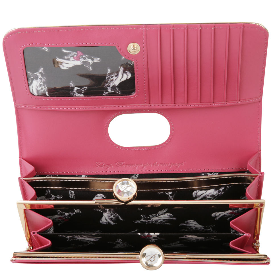 Ted Baker Women's Spinkl Mirrored Leather Purse - Rose Gold