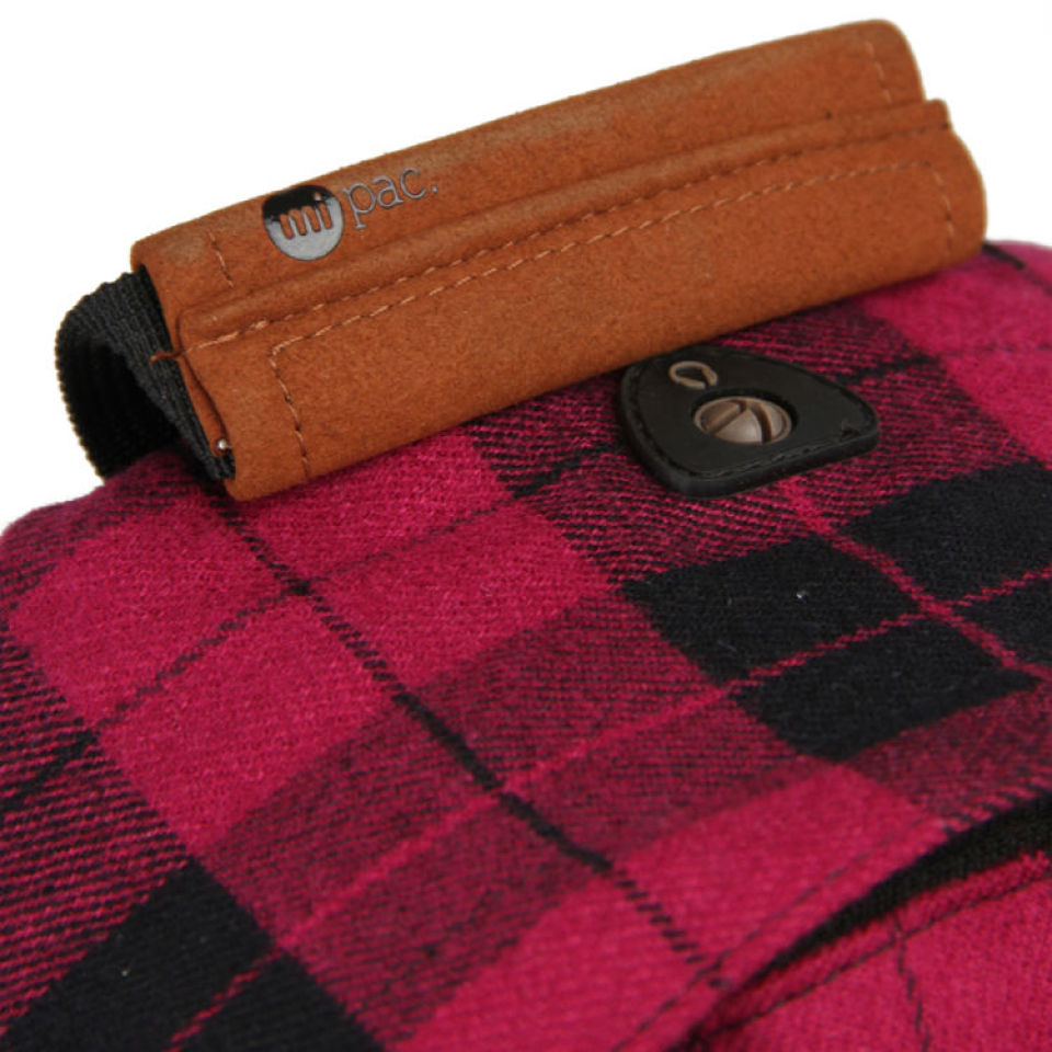 Mi-Pac Plaid Backpack - Purple