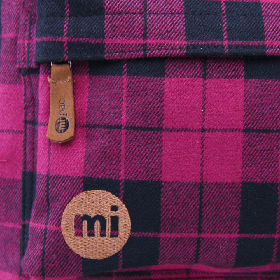 Mi-Pac Plaid Backpack - Purple