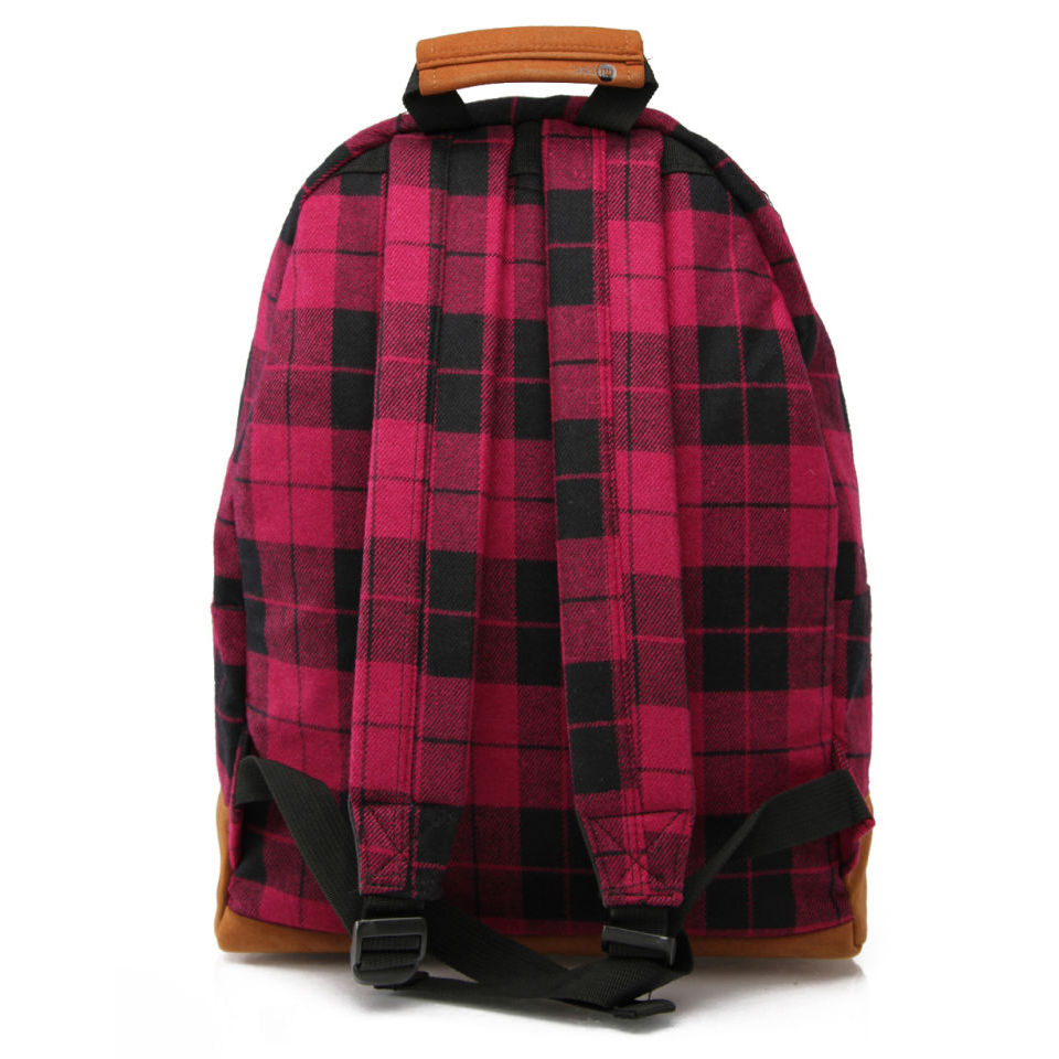 Mi-Pac Plaid Backpack - Purple