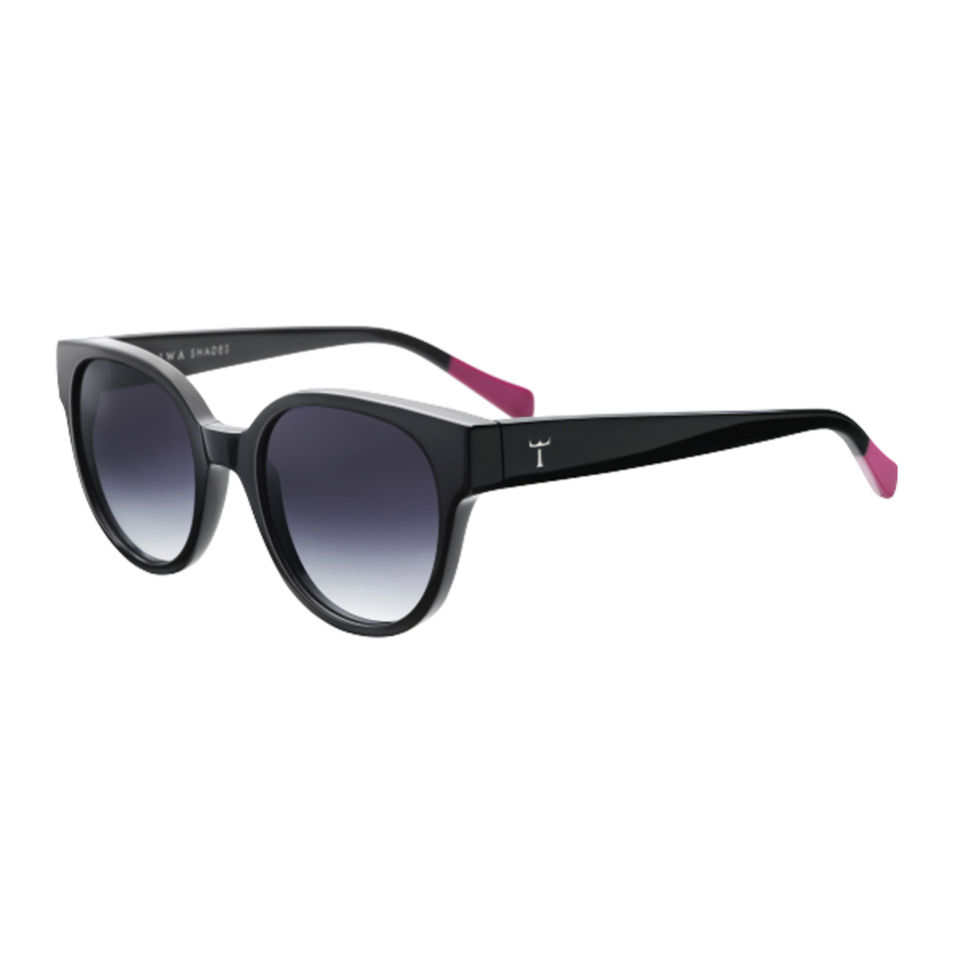 Triwa Midnight Thelma Oversized Sunglasses - Black