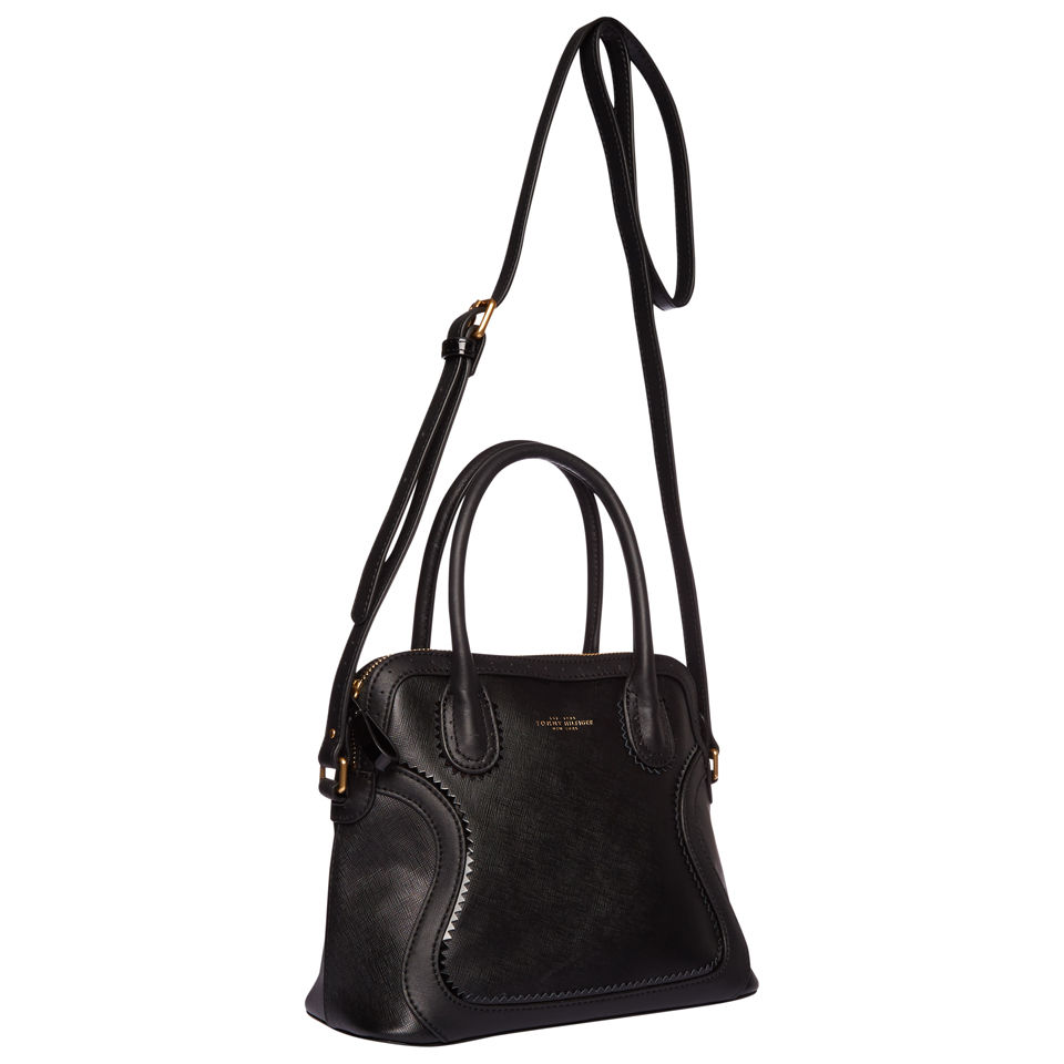 Tommy Hilfiger Women's Blaine Small Leather Duffle - Black