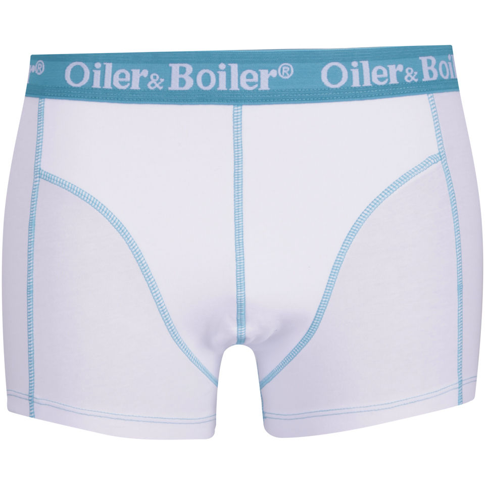 Oiler & Boiler Men's Nantucket Plain Mix 4 Pack Boxer Briefs - Blue/Pink