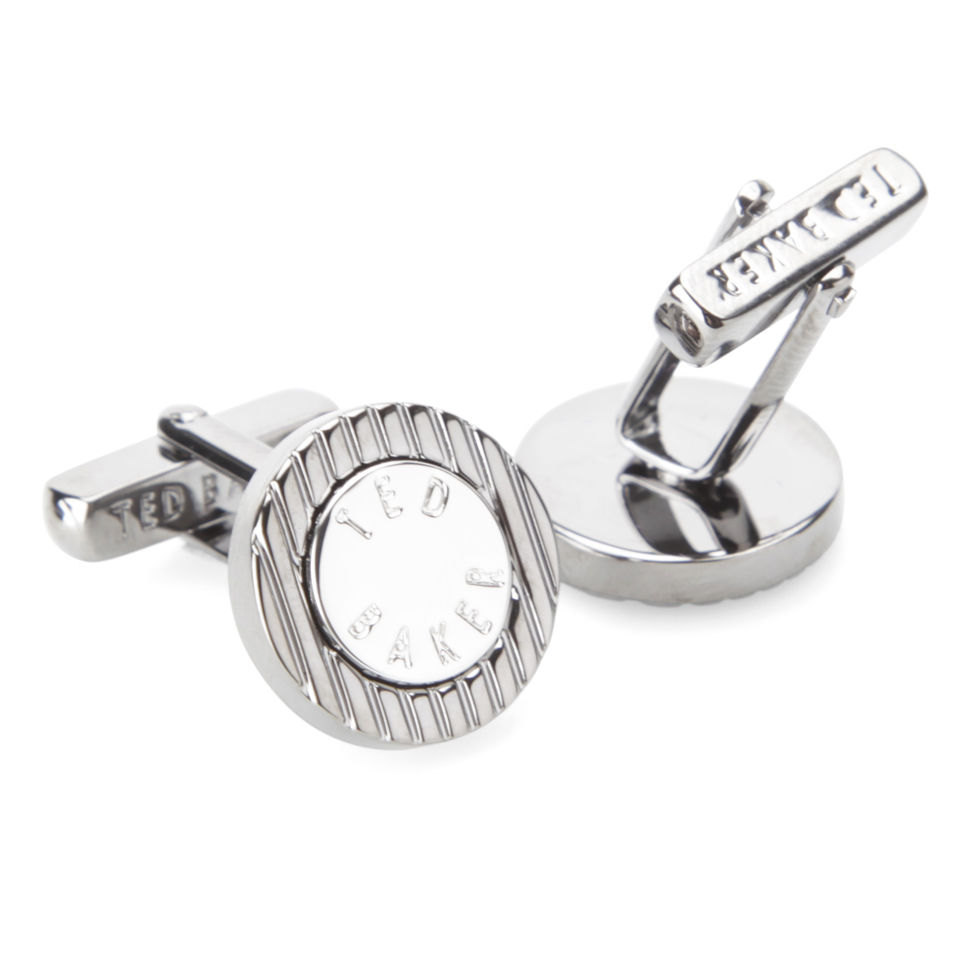 Ted Baker Men's Stampin Semi Precious Stone Cufflinks - Gunmetal