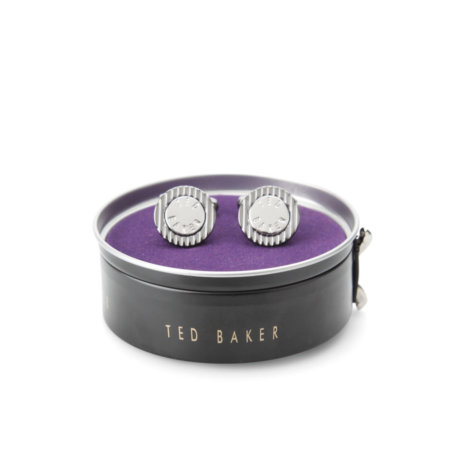 Ted Baker Men's Stampin Semi Precious Stone Cufflinks - Gunmetal