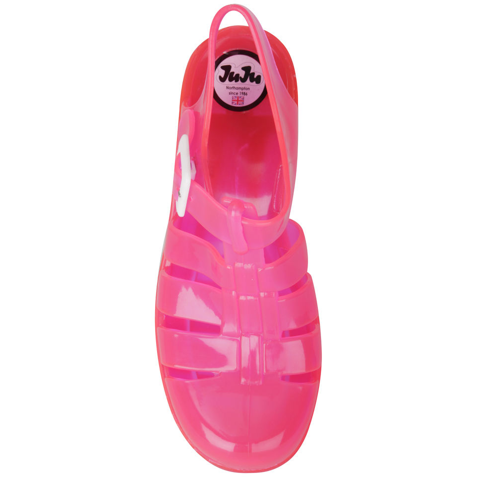 JuJu Women s Babe Heeled Jelly Sandals UV Pink Allsole