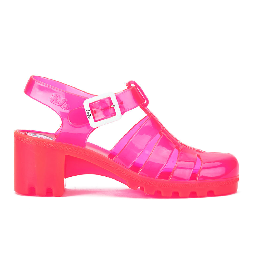 Fashion New Women Melissa PVC Jelly Crystal Shoes High Heels Summer Sandals  Pumps Shoes SM079