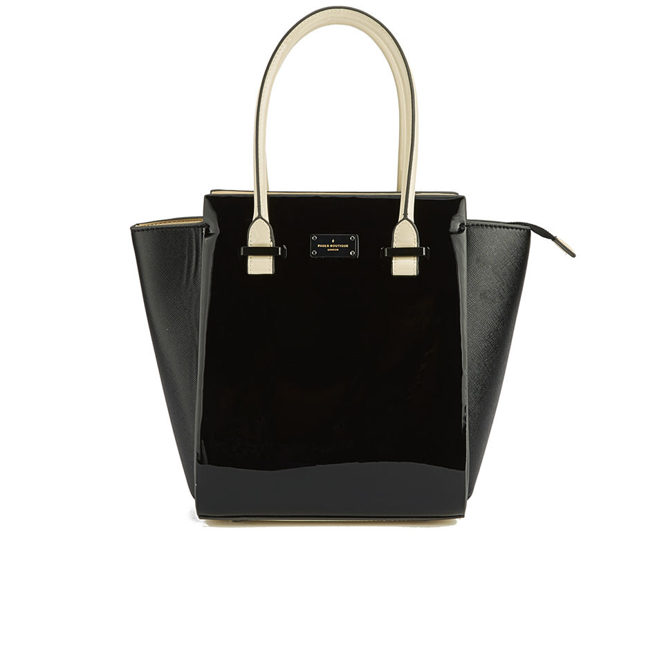 Paul's Boutique Women's Mila Patent Wing Tote Bag - Black