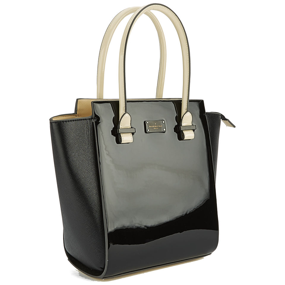 Paul's Boutique Women's Mila Patent Wing Tote Bag - Black