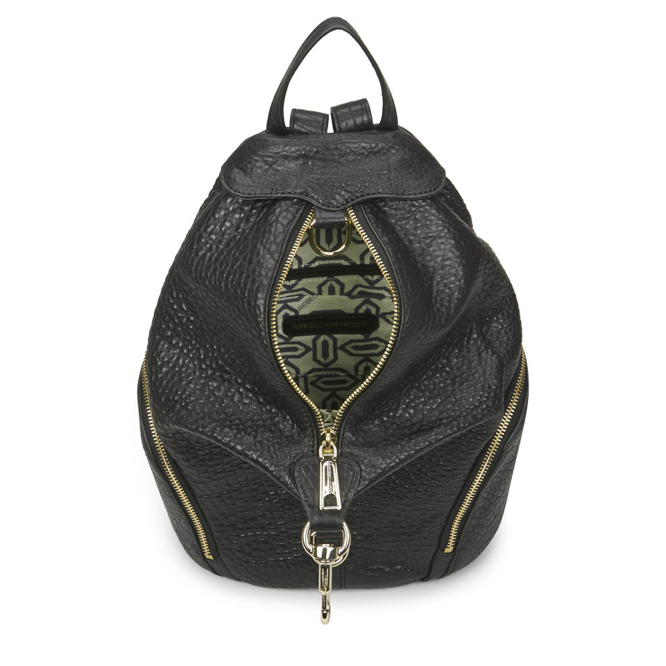 Rebecca Minkoff Women's Julian Leather Zip Backpack - Black