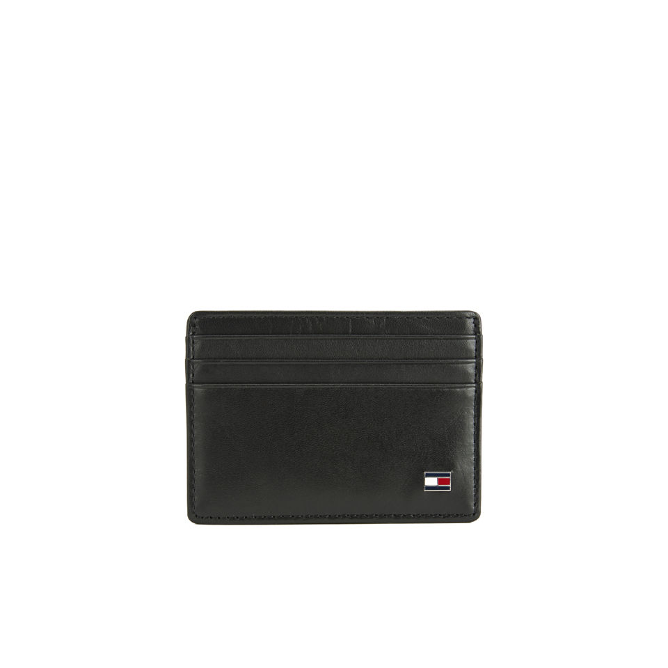 Tommy Hilfiger Men's Leather Eton Credit Card Holder - Black