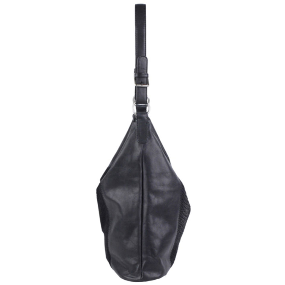 Markberg Randy Leather Shoulder Bag - Black Snake