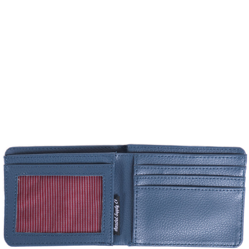 Herschel Supply Co. Hank Leather Wallet - Blue Leather