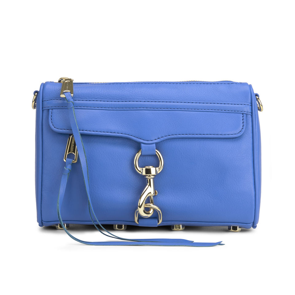Rebecca Minkoff Women's Mini Mac Leather Cross Body Bag - Bright Blue