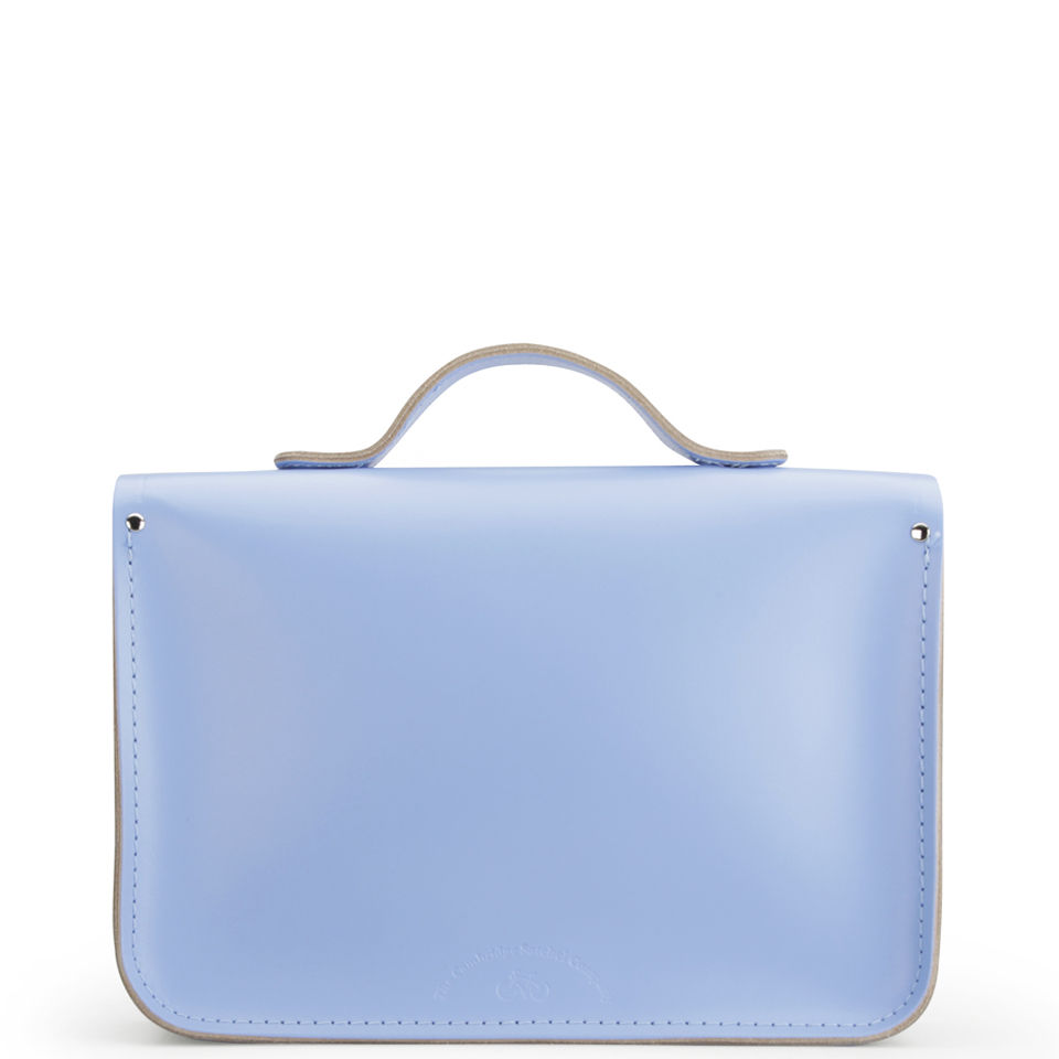The Cambridge Satchel Company 13 Inch Classic Leather Satchel - Bellflower Blue/Orchid