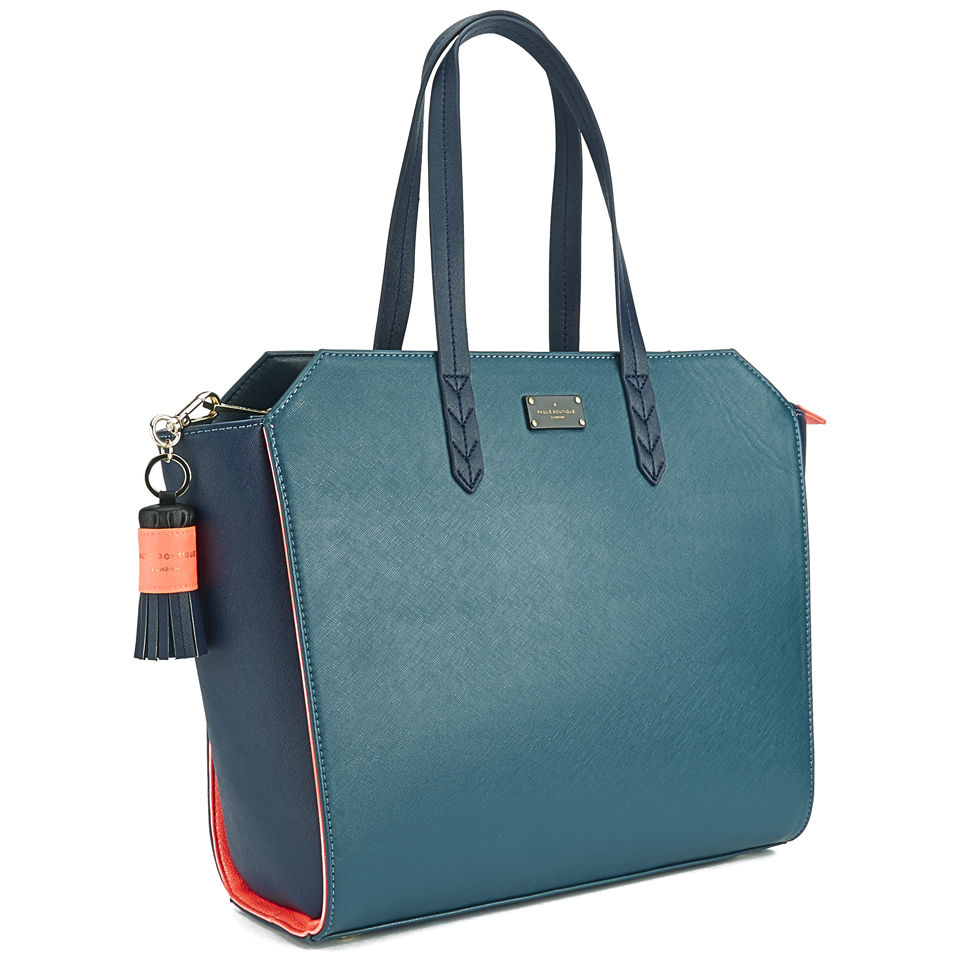 Paul's Boutique Women's Ally Tote Bag - Navy with Teal
