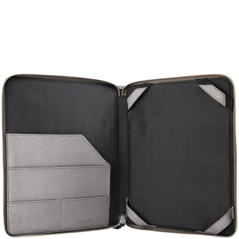 Calvin Klein Women's Jen 1 Zip Around iPad Case - Pewter