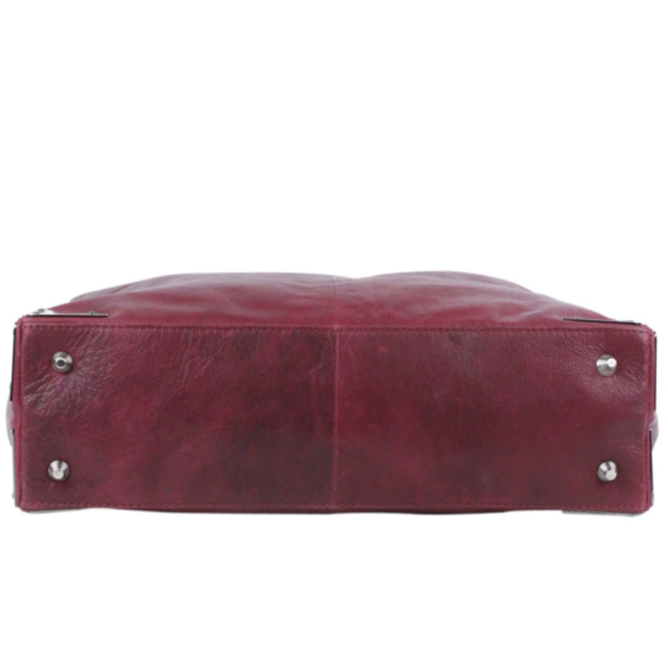 Markberg Eliza Leather Shoulder Bag - Burgundy
