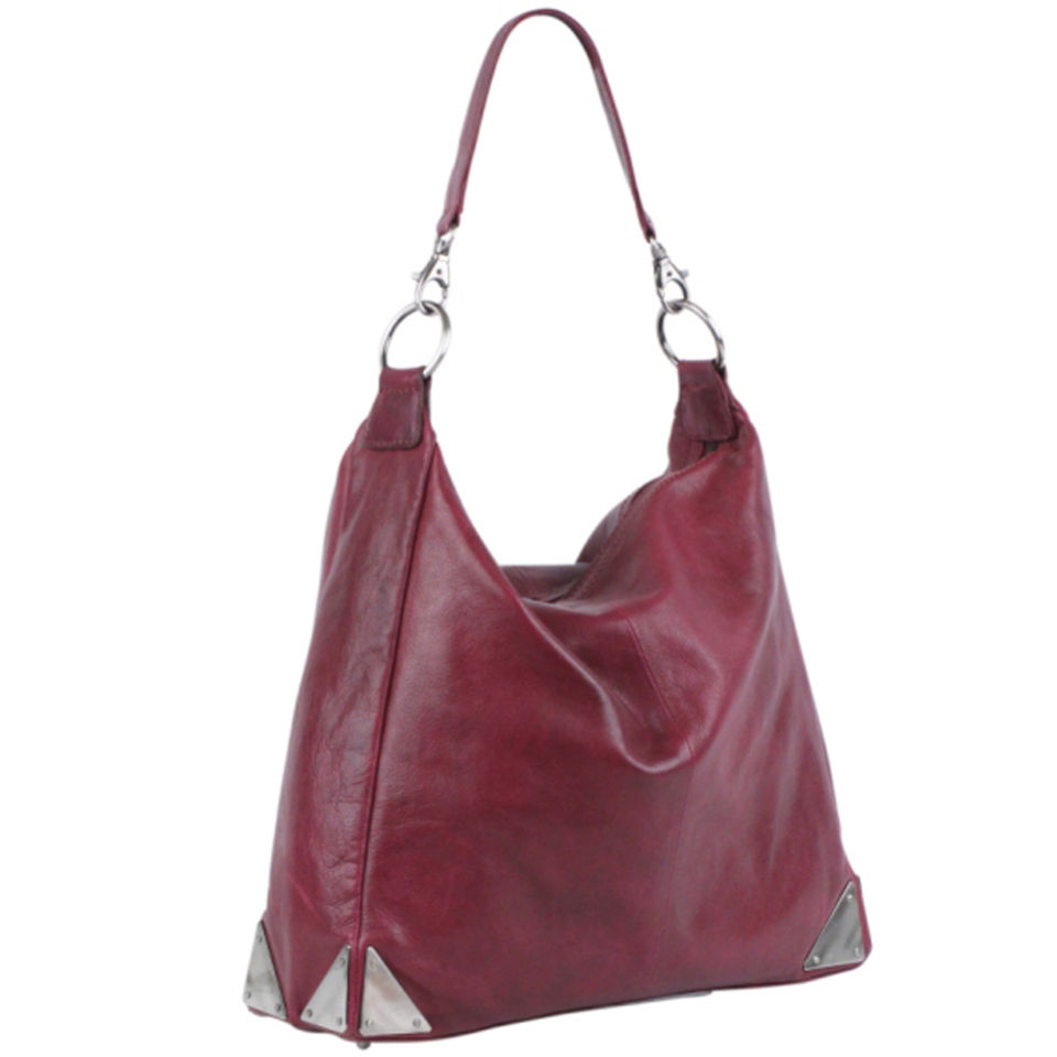 Markberg Eliza Leather Shoulder Bag - Burgundy