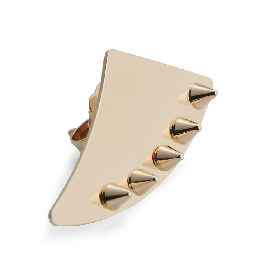 Maria Francesca Pepe Spiked Thorn Shaped Earrings - Gold