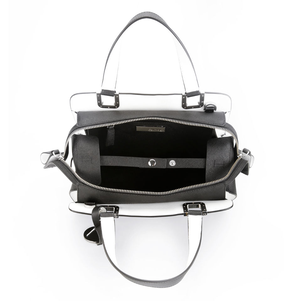 Calvin Klein Sofie Medium Leather Duffel Bag - Black