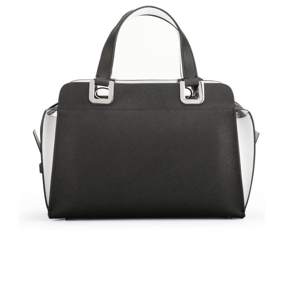 Calvin Klein Sofie Medium Leather Duffel Bag - Black