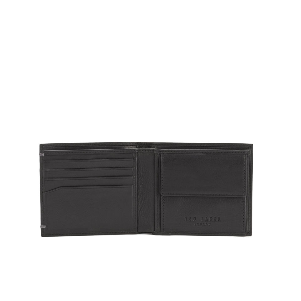 Ted Baker Men's Core Bifold Coin Leather Wallet - Black