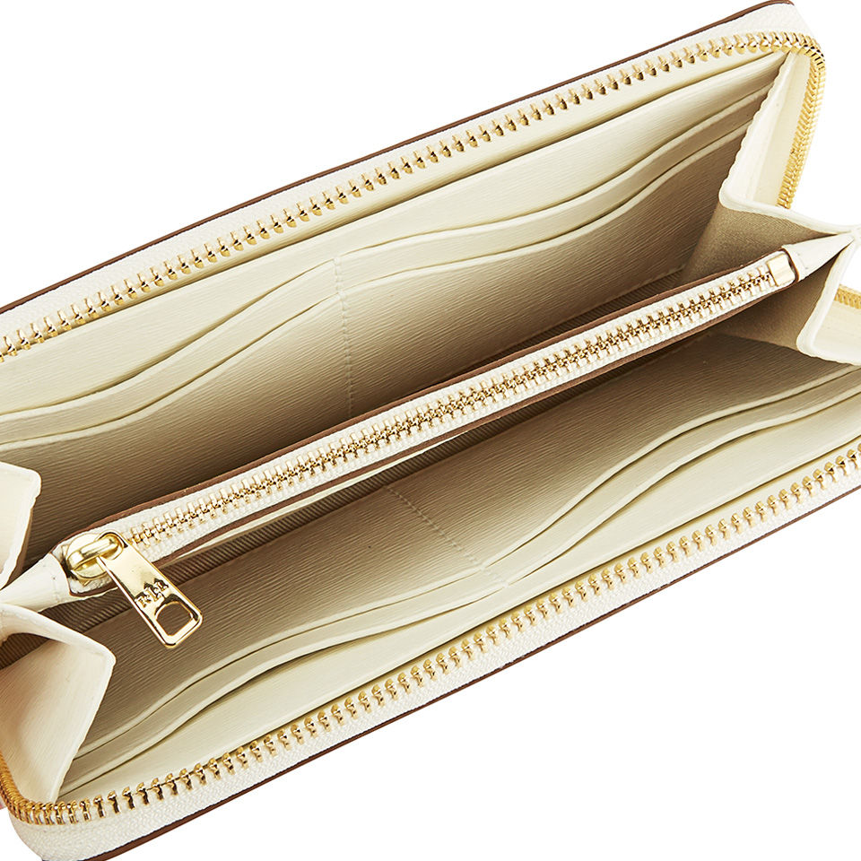 Lauren Ralph Lauren Women's Tate Graphic Zip Around Wallet - Vanilla