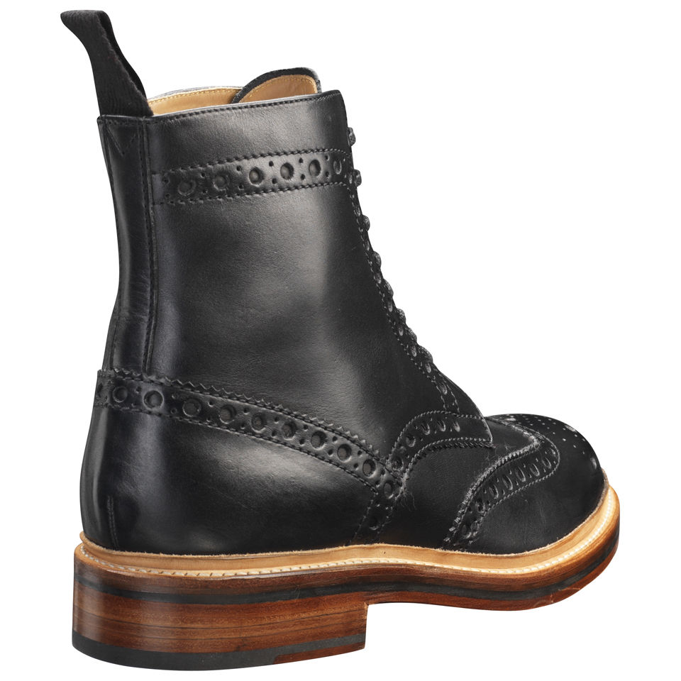 Grenson Men's Fred Brogue Boots - Black