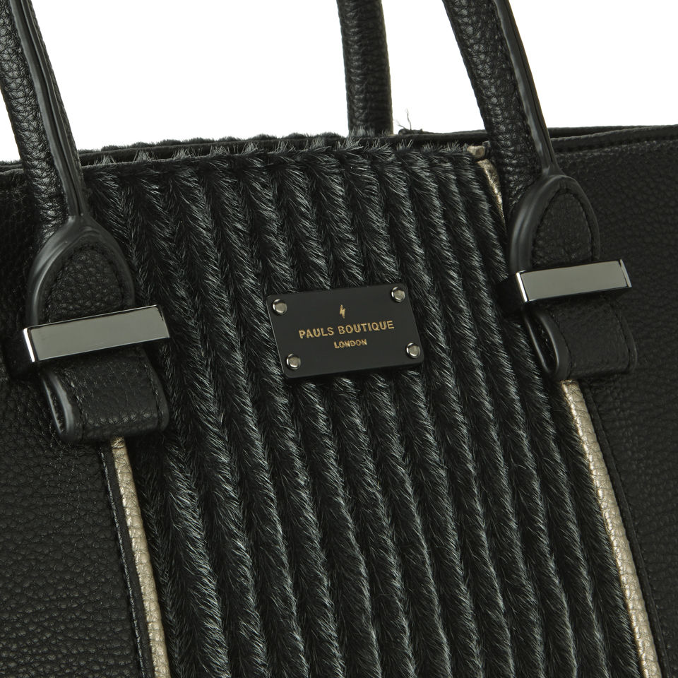 Paul's Boutique Women's Natasha Faux Pony Tote Bag - Black