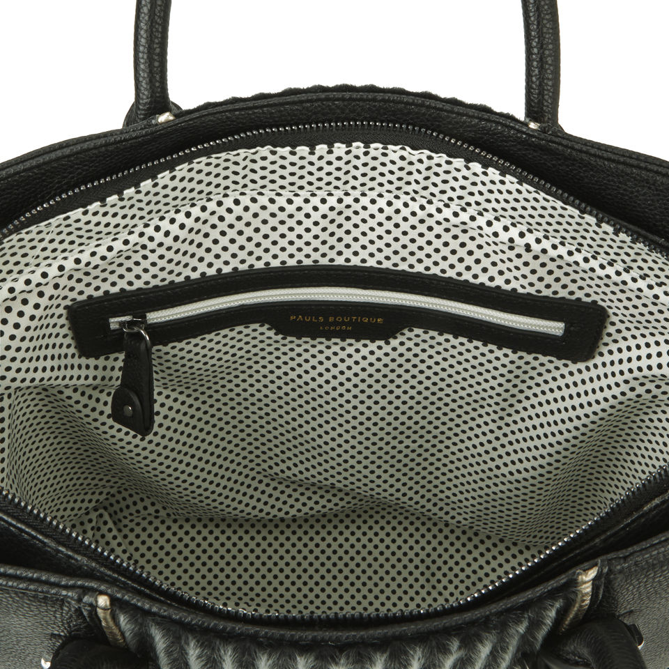 Paul's Boutique Women's Natasha Faux Pony Tote Bag - Black