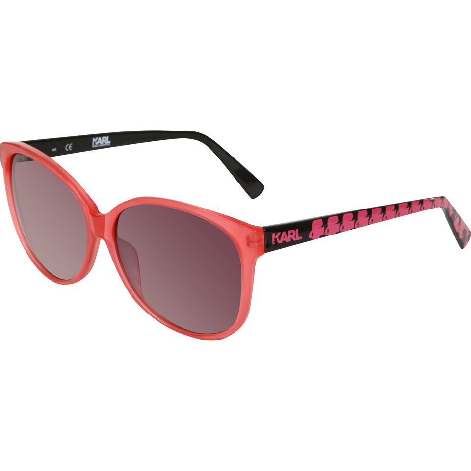 Karl Lagerfeld Oversized Sunglasses - Strawberry Ice
