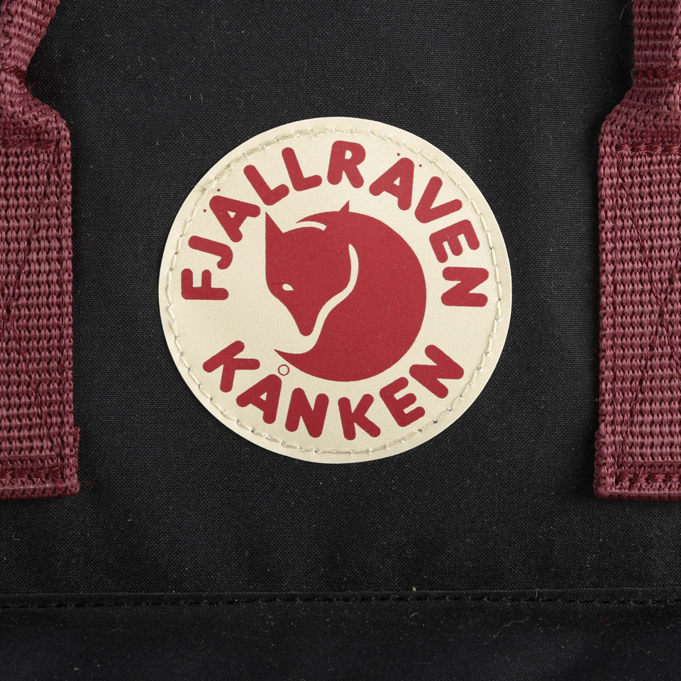 Kanken black ox red best sale