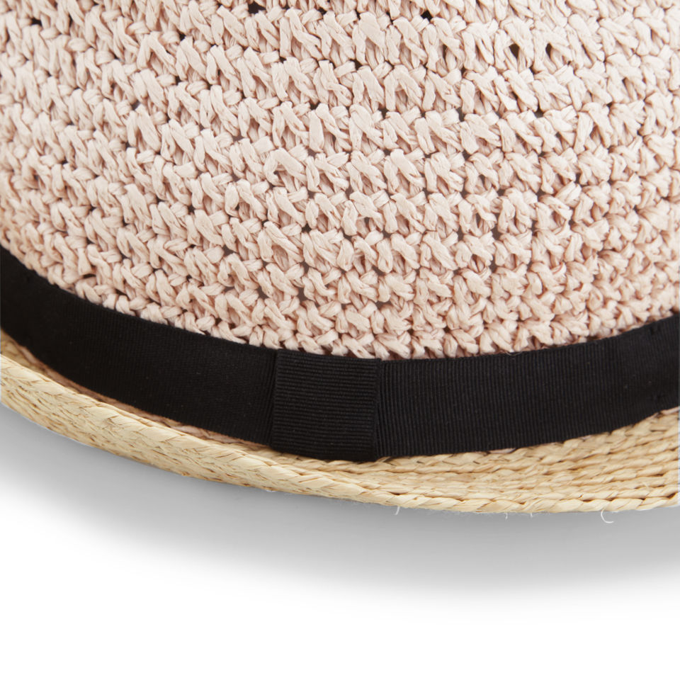 French Connection Women's Sandy Straw Hat - Natural/Blush