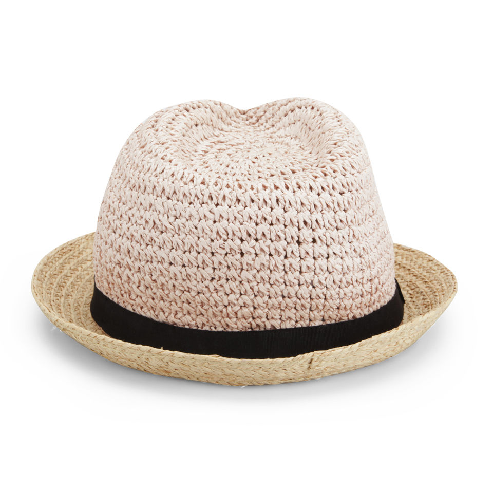 French Connection Women's Sandy Straw Hat - Natural/Blush