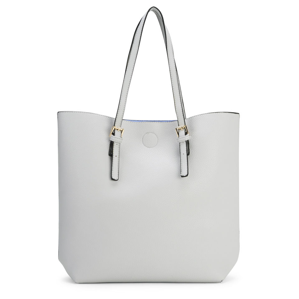 Kris-Ana Buckle Tote Bag - Grey