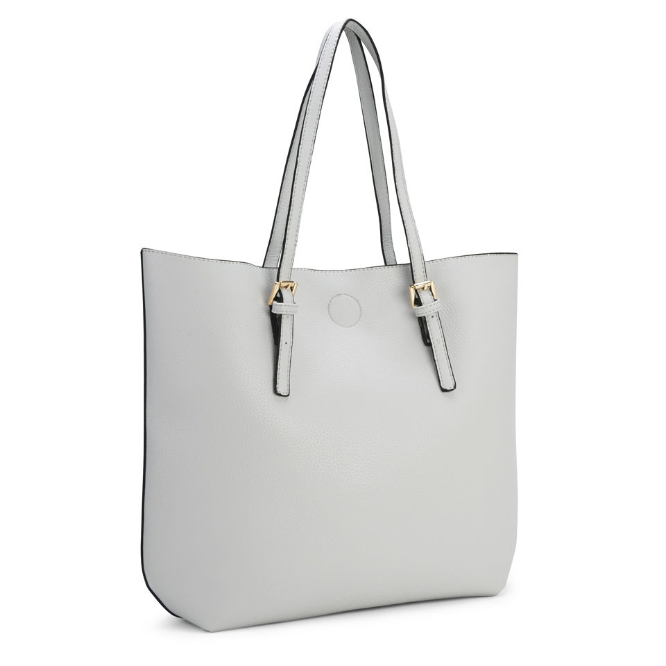 Kris-Ana Buckle Tote Bag - Grey